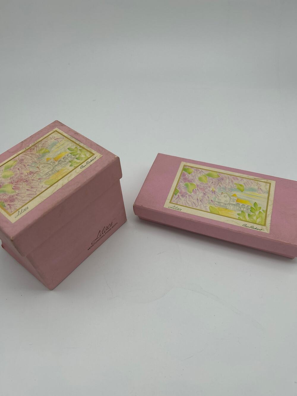Ben Rickert Lot of 2 Box of Bar Soap Foam Powder Lilac New England Shingleside
